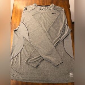 Nike Pro Combat Long Sleeve Fitted Compression Shirt || Men’s XL